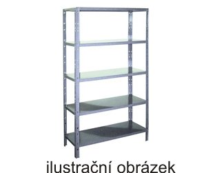 All-metal screwless shelf rack 2500 x 1000 x 500 mm - 1