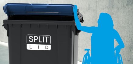 Plastic dustbin SPLIT LID - 4