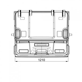 Plastic dustbin SPLIT LID - 9