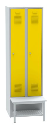 Wardrobe with bench in front with grid SALP32_B - 2