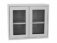 Cabinets and showcases with glass doors
