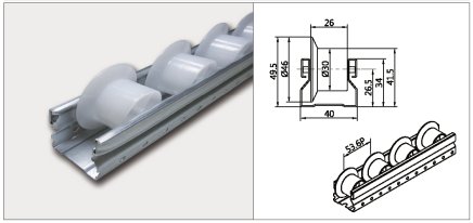 Roller track PL-401G - 1