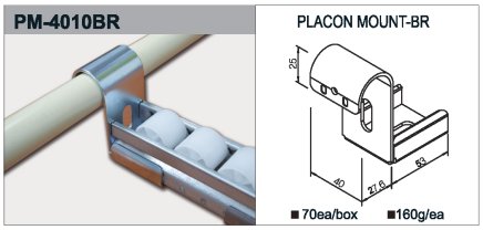 Roller track holder type PM-4010BR - 1