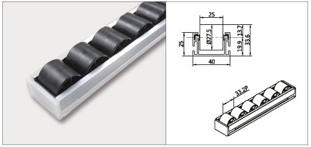 Roller track PL-402F_EM - 1