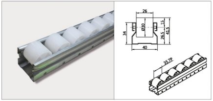 Roller track PL-401F - 1