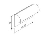 Label holder LH-3020CS, 200 x 30 mm - 2