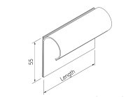 Label holder LH-5015CL, 150 x 55 mm - 2