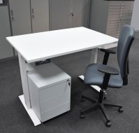 Height-adjustable table with chair and container EO14_56203_Matrix