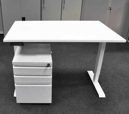 Height-adjustable table with container EO20_HDT-03L - 1