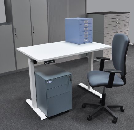 Office table with container and chair EO20_HDT_Matrix - 1