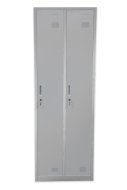 ESD metal wardrobe with two compartments and cylinder lock