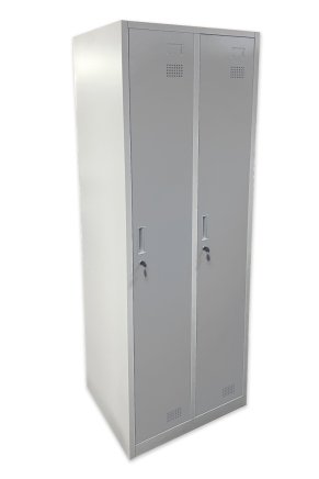 ESD metal wardrobe with two compartments and cylinder lock - 2