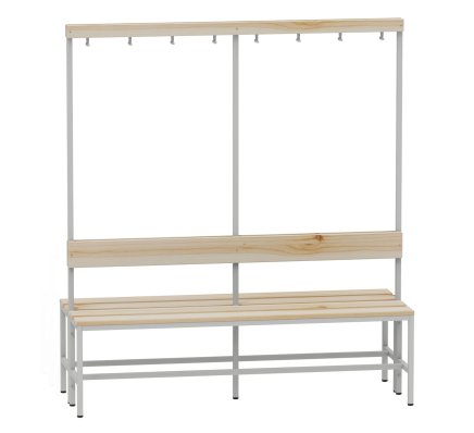 Changing room bench A6770 - width 1600 mm - 1
