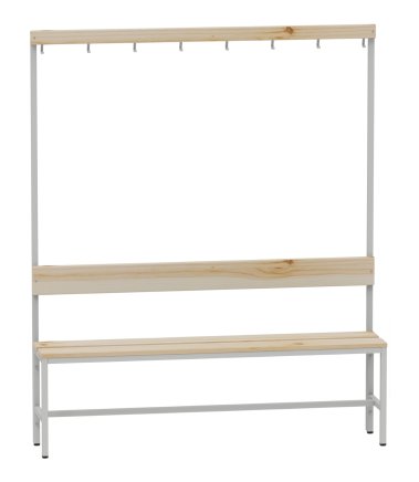 Changing room bench A6830 - width 1500 mm - 1
