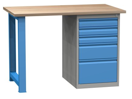 Workshop table with base container SD41232 - 1