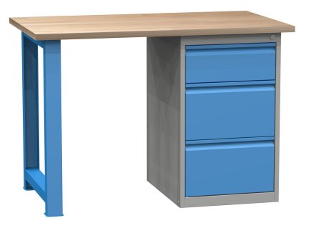 Workshop table with base container SD41233 - 1
