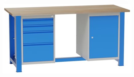 Workshop table with inserted containers SD41721 - 1