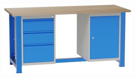 Workshop table with inserted containers SD41723 - 1
