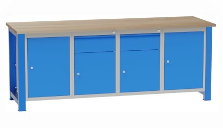 Workshop table with inserted containers SD42122 - 1