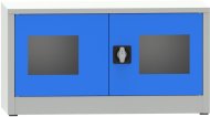 Metal filing cabinet with Plexiglas glass door C29710 - 1
