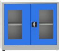 Metal filing cabinet with Plexiglas glass door C29720 - 1