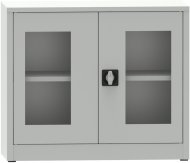 Metal filing cabinet with Plexiglas glass door C29720 - 2