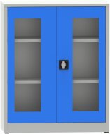 Metal filing cabinet with Plexiglas glass doors C2973H2 - 2