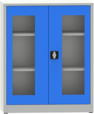 Metal filing cabinet with Plexiglas glass doors C2973H2 - 2