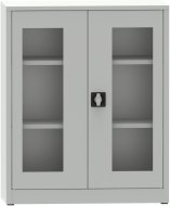 Metal filing cabinet with Plexiglas glass doors C2973H2 - 1
