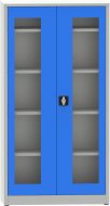 Metal filing cabinet with Plexiglas glass doors C2974H1 - 1