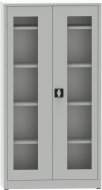 Metal filing cabinet with Plexiglas glass doors C2974H1 - 2