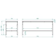 Construction for a built-in workbench - 2