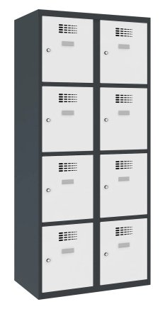 Sus 424 W metal wardrobe, width 800 mm - 1