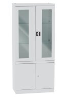 Cabinet with glass and solid doors Malow NSML 114