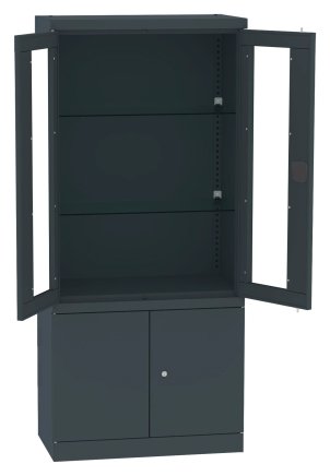 Cabinet with glass and solid doors Malow NSML 114 - 4