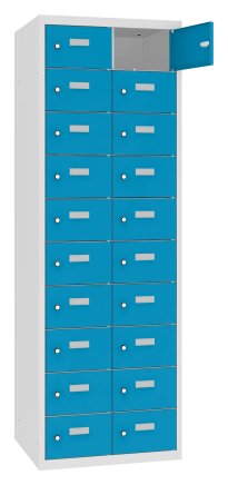 Personal lockers with 20 compartments MSus 3210 hl. 500 mm - 1