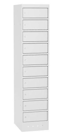 Laptop cabinet SZNL 4110 - 10 compartments with sockets and USB A+C - 1