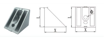 Angle 45°, 30 x 33 mm - 1