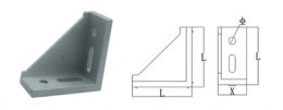 Angle 90°, 78 x 36 mm KBA-4080