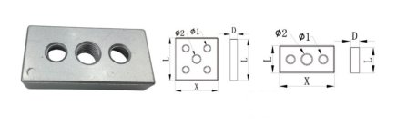 Flange for KFD-4040 profiles - 1