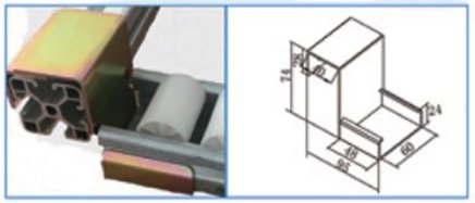 KJ-2060DW-40 roller track holder - 1