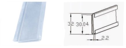 Plastic strip K-2082 - 1