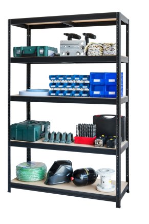 Screwless shelf rack Futur 250 1800x1200x600mm black - 1