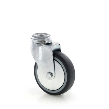 Swivel instrument wheel diameter 100 mm, swivel with cover, 344a39E100rZLC - 1