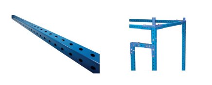 Perforated square tube WJ-SQ4040-000 - 1
