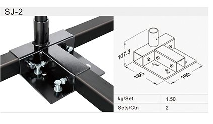 Corner bracket for wheels with SJ-2SV plate - 2