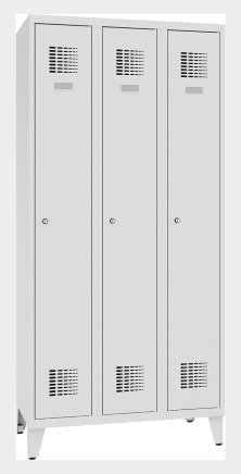 Metal wardrobe on legs Sum 331 W width 900 mm - 2