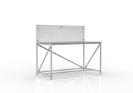 Workshop table with perforated panel width 1500 mm, 24040830 - 1