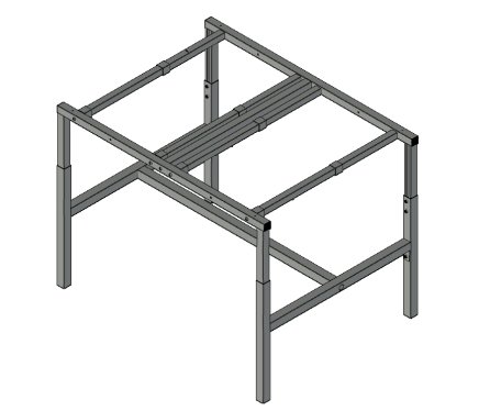 Base for height-adjustable antistatic table SP157 - 1