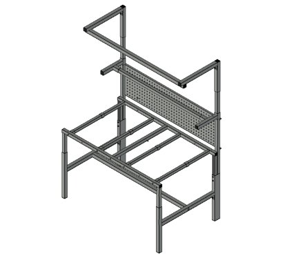 Base for height-adjustable antistatic table SPEX127 - 1